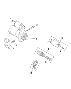 Kohler Efi Engine Starting System Diagram and Parts List for 465 4X4-EFI-1I029Z-1H020Z-37BMD710 Cub Cadet Lawn Tractor Accessories